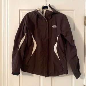 Brown The North Face coat medium
